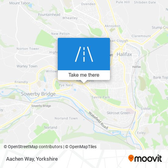 Aachen Way map