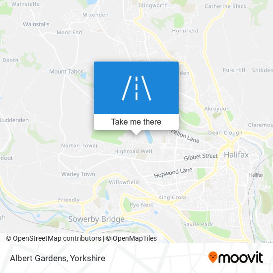 Albert Gardens map