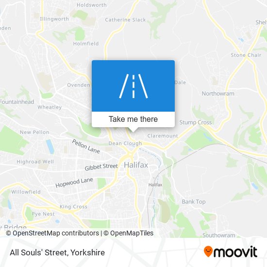 All Souls' Street map