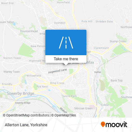 Allerton Lane map