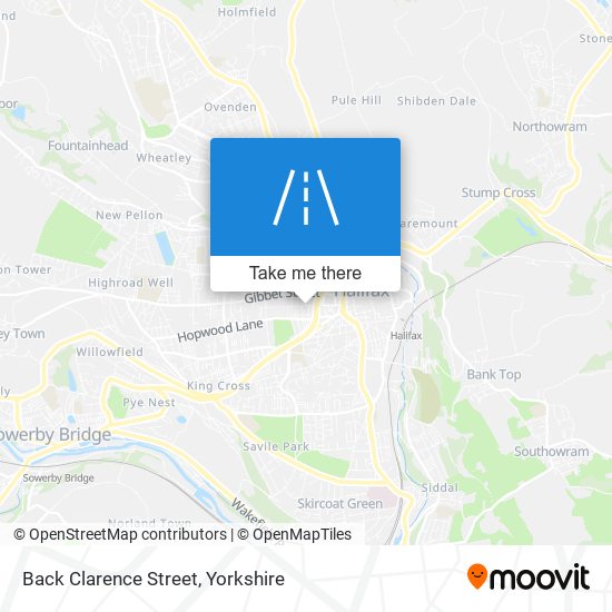 Back Clarence Street map