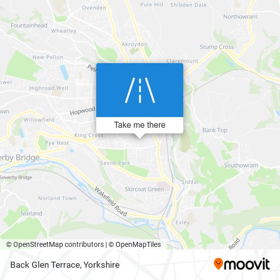 Back Glen Terrace map