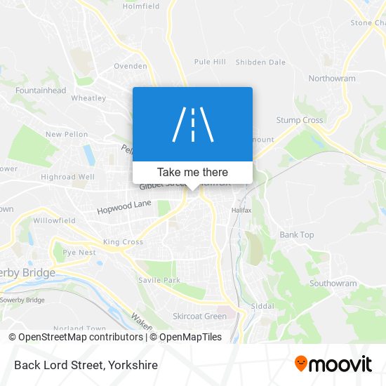 Back Lord Street map