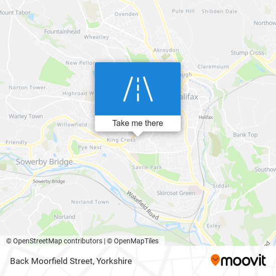 Back Moorfield Street map