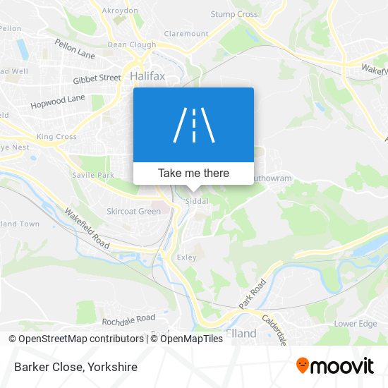 Barker Close map