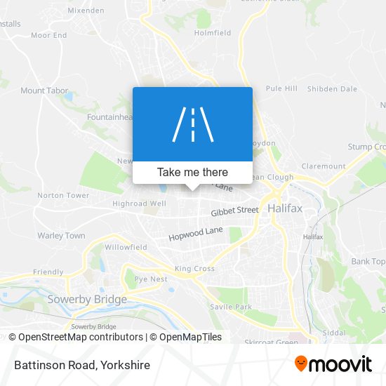 Battinson Road map
