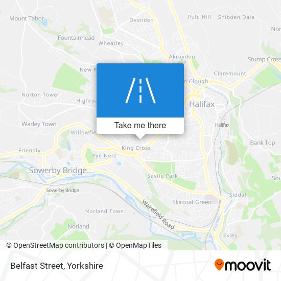 Belfast Street map