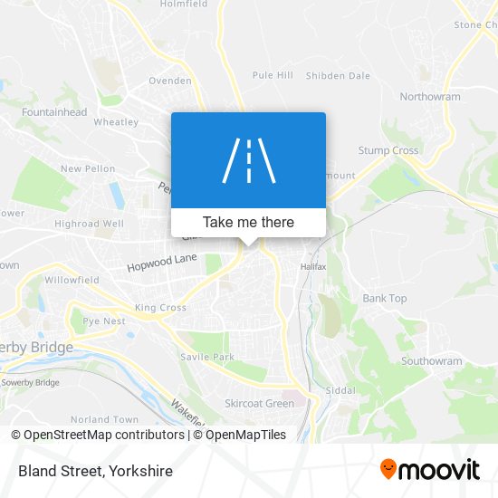 Bland Street map
