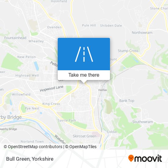 Bull Green map