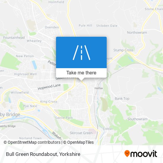 Bull Green Roundabout map