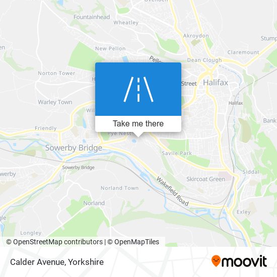 Calder Avenue map