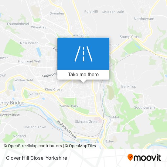 Clover Hill Close map
