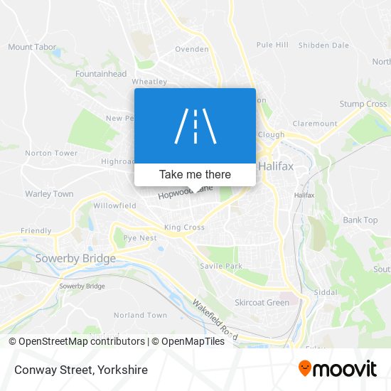 Conway Street map
