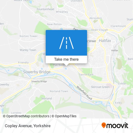 Copley Avenue map