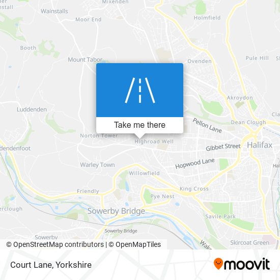 Court Lane map