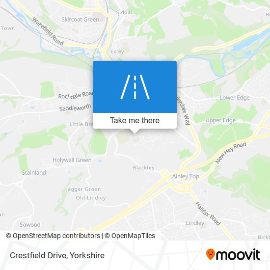 Crestfield Drive map