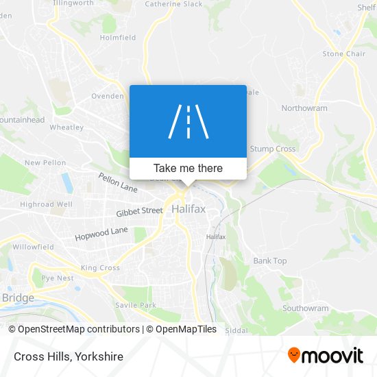 Cross Hills map
