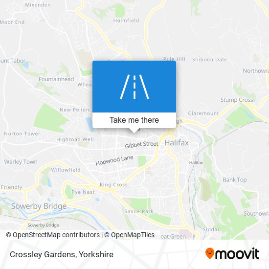 Crossley Gardens map