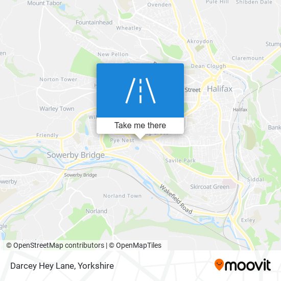 Darcey Hey Lane map