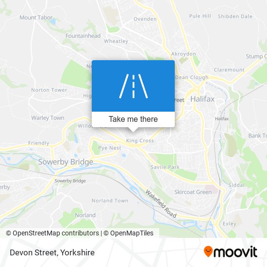 Devon Street map