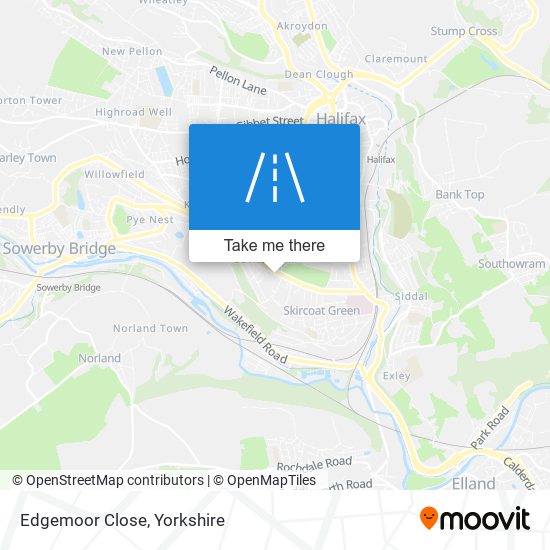 Edgemoor Close map