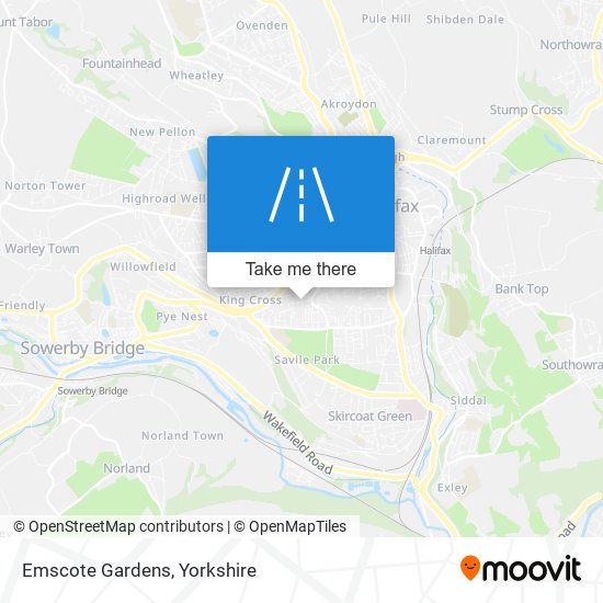 Emscote Gardens map