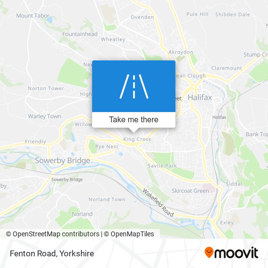 Fenton Road map