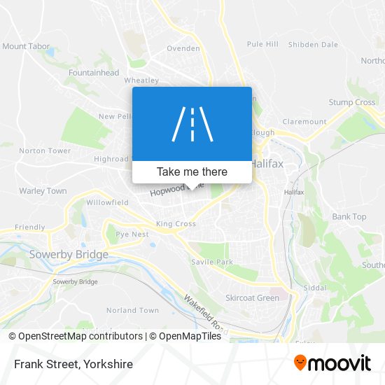 Frank Street map