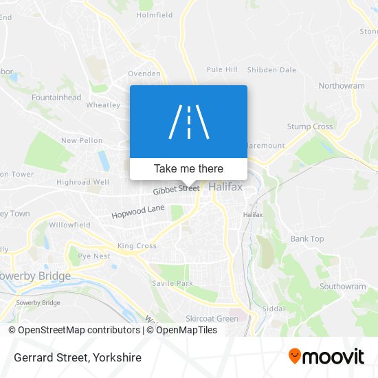 Gerrard Street map