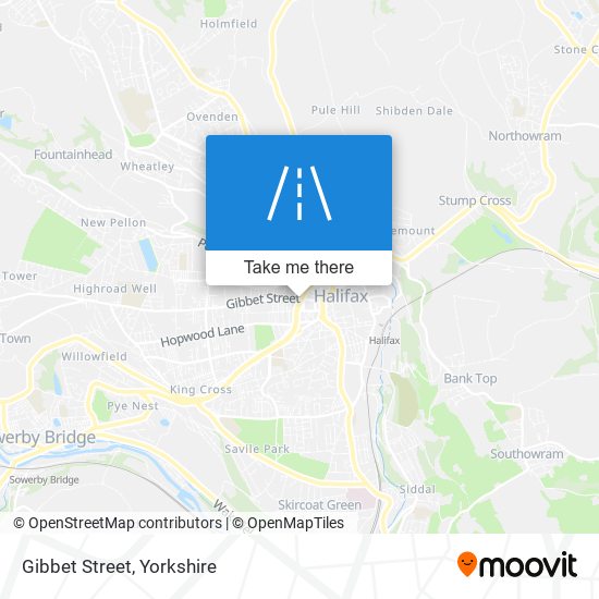 Gibbet Street map