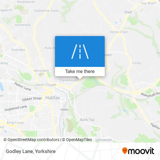 Godley Lane map