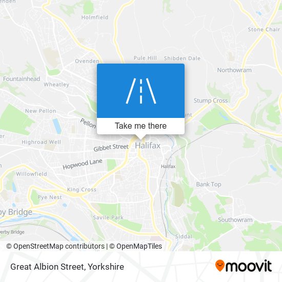 Great Albion Street map