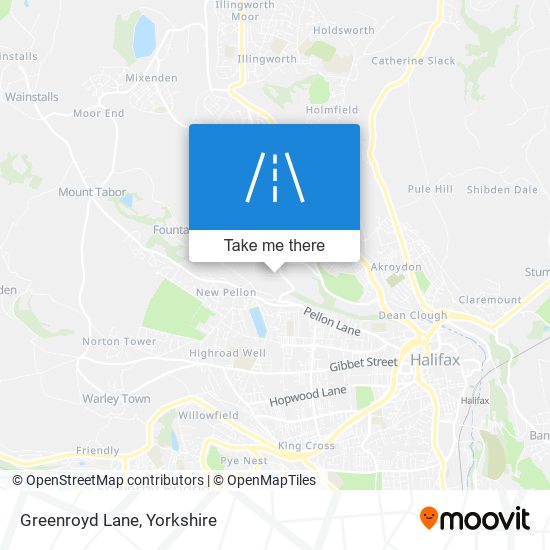 Greenroyd Lane map