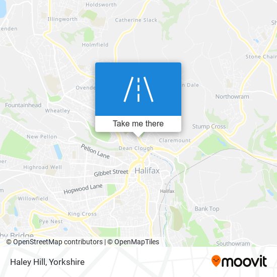 Haley Hill map