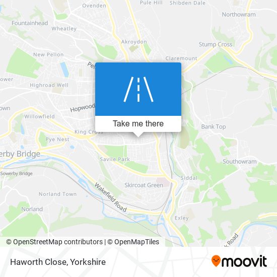 Haworth Close map