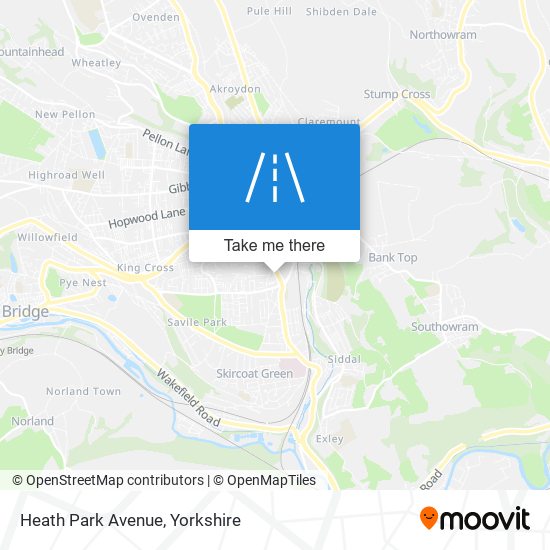 Heath Park Avenue map