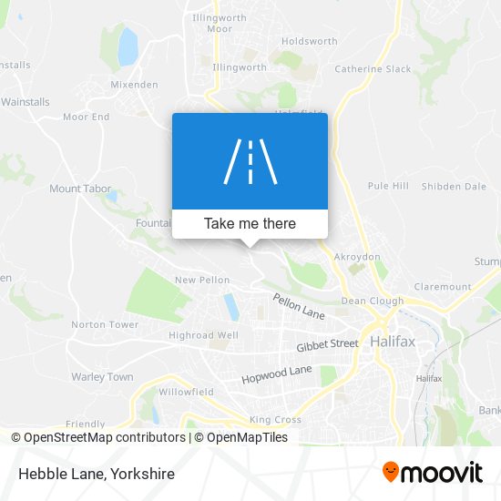 Hebble Lane map