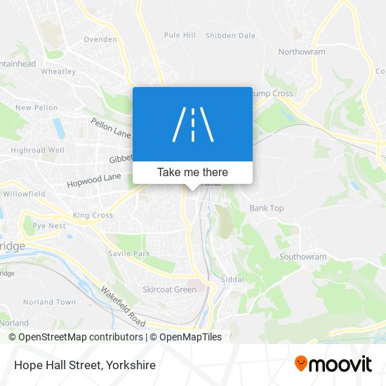 Hope Hall Street map