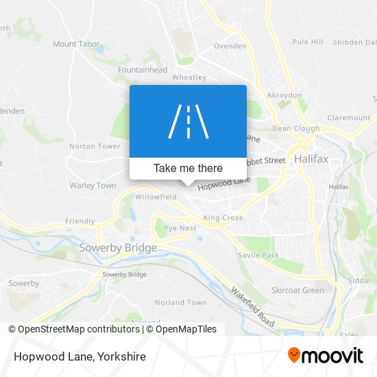 Hopwood Lane map