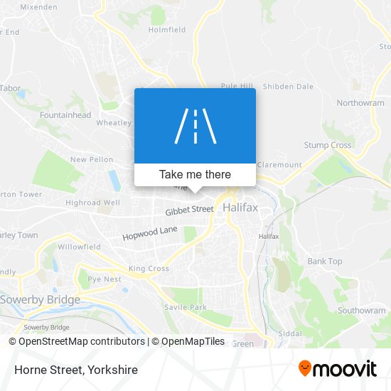 Horne Street map