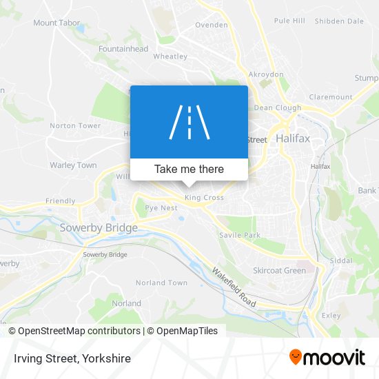 Irving Street map