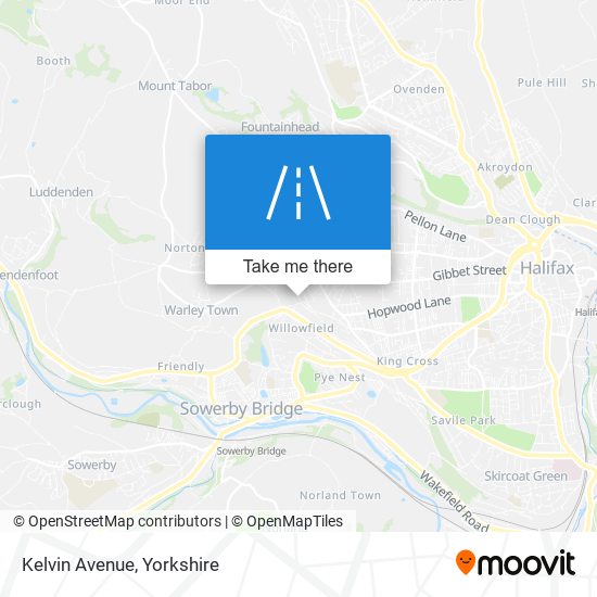 Kelvin Avenue map