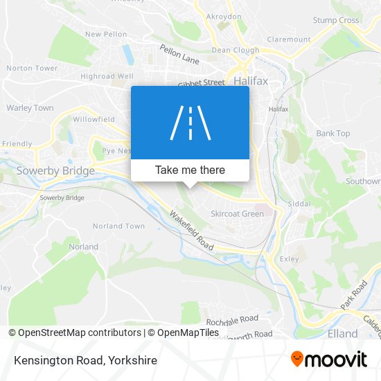 Kensington Road map