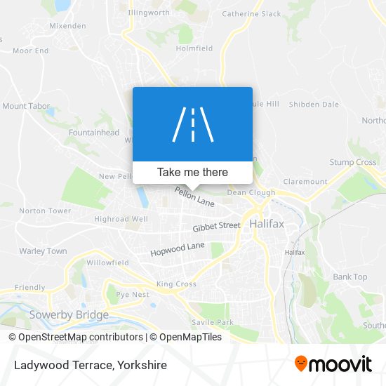 Ladywood Terrace map