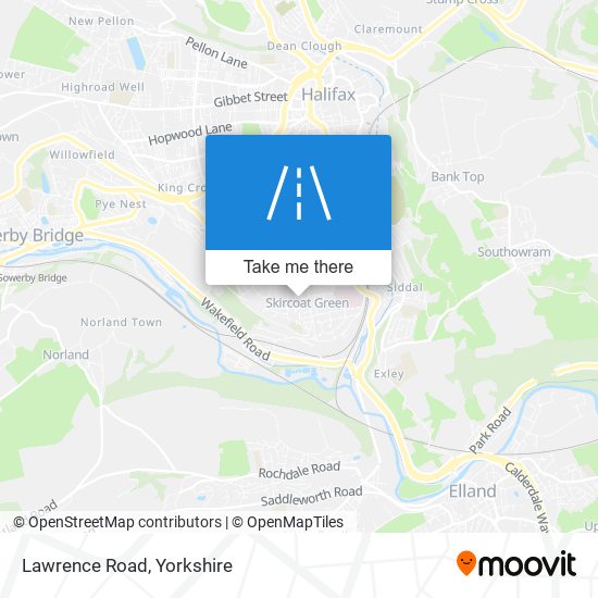 Lawrence Road map