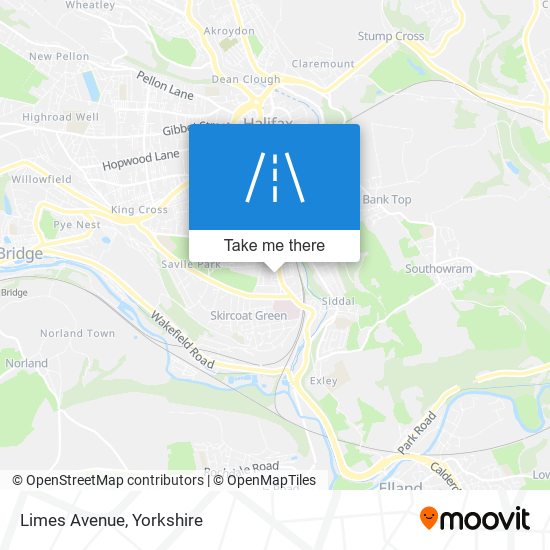 Limes Avenue map