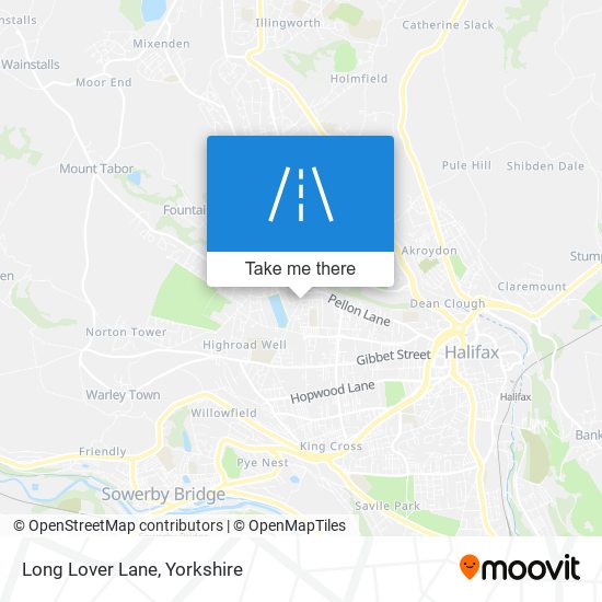 Long Lover Lane map