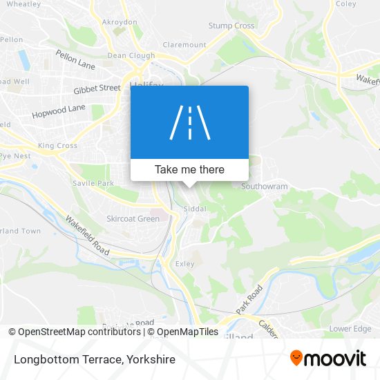 Longbottom Terrace map