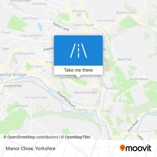 Manor Close map