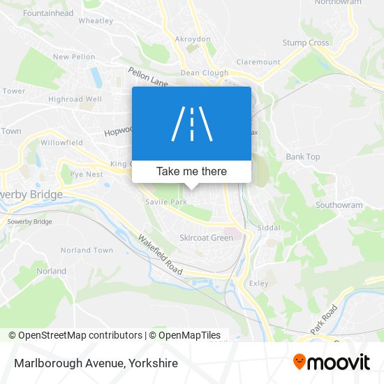 Marlborough Avenue map